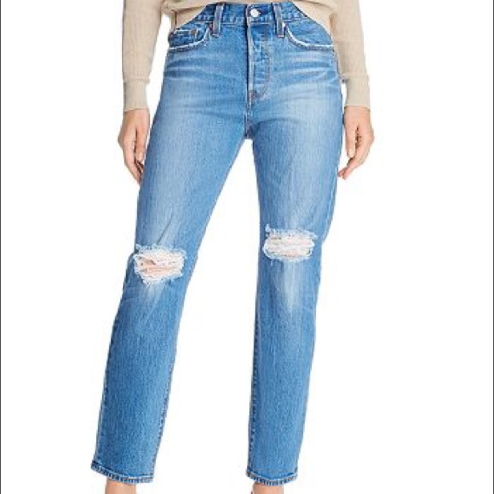 Levis The Wedgie High Waist Straight Leg Jeans size 24